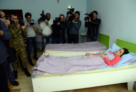 Periodistas visitaron a los heridos azeríes